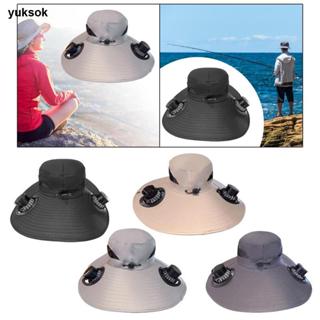 หมวกป้องกันUVสำหรับตกปลา ออกแบบมาพร้อมพัดลมโซลาร์เซลล์ 2 ใบ …