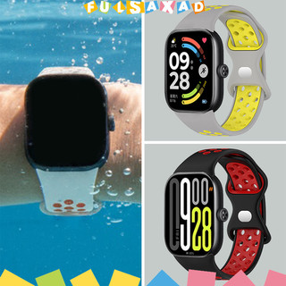 กันน้ำ ซิลิโคน สายนาฬิกา for Redmi Watch 6/5/4 สายยางซิลิโคนสายรัดข้อมือเปลี่ยนสายรัด for Xiaomi Band 8 9 10Pro