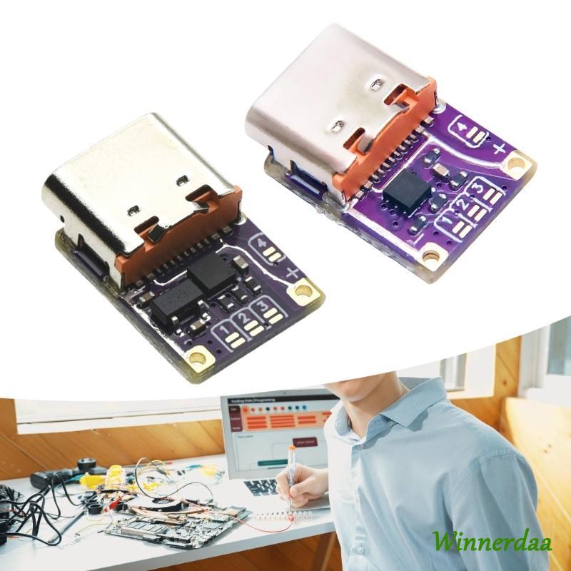 WIN ที่มีประสิทธิภาพ Type C PD3 0 PD3 1 โมดูลไฟด่วน Type-C แรงดันไฟฟ้าทริกเกอร์