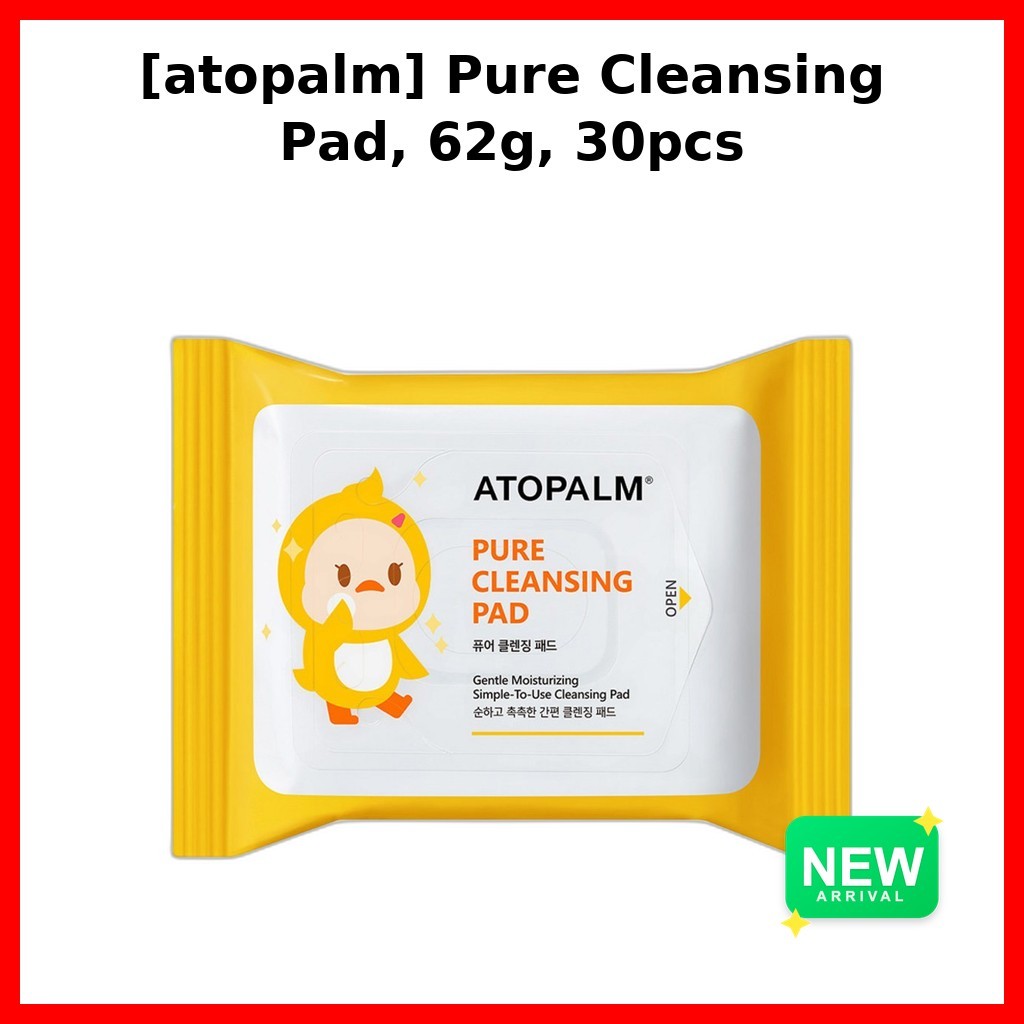 [atopalm] Pure Cleansing Pad, 62g, 30pcs / Korean Cleansing Pad / Makeup Remover / ของแท้ 100% โดย b