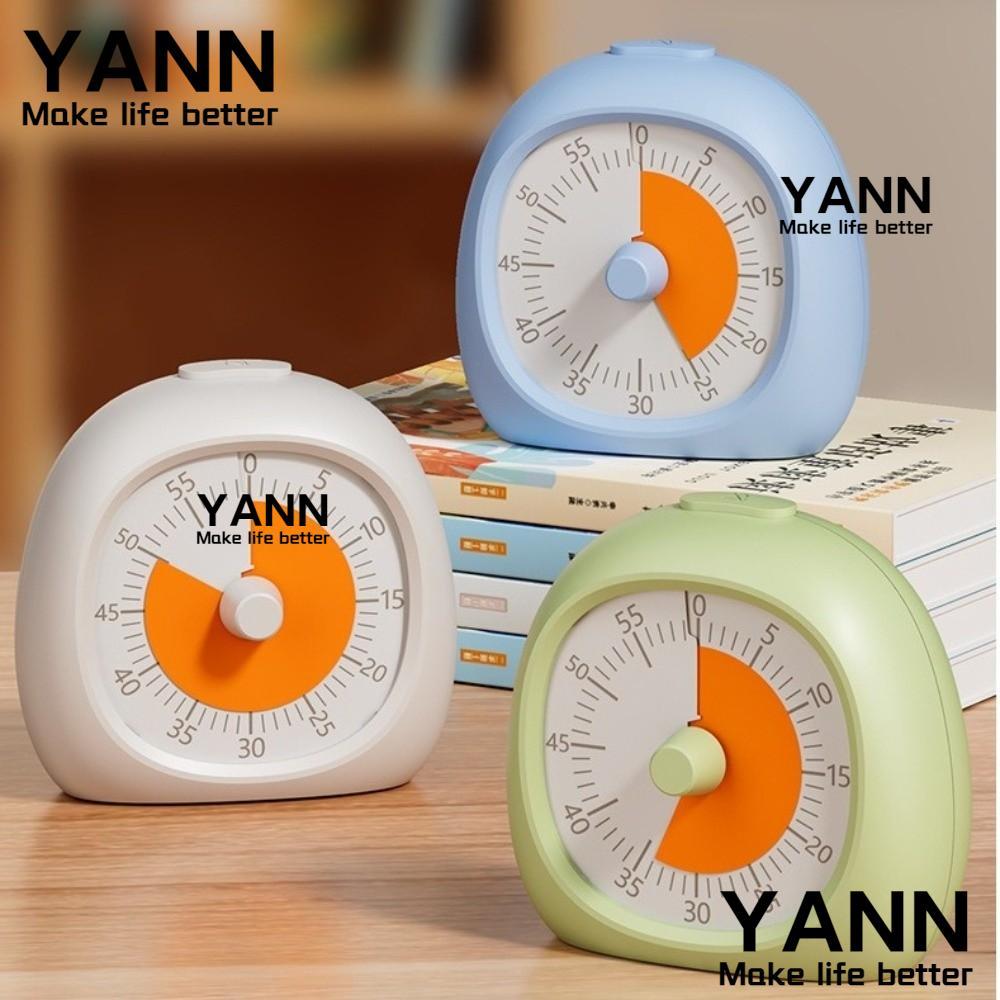 YANN Visual Timer,พลาสติก 60 นาทีนับถอยหลัง,แฟชั่นFocus Aid Silent Study Timer Kids Study