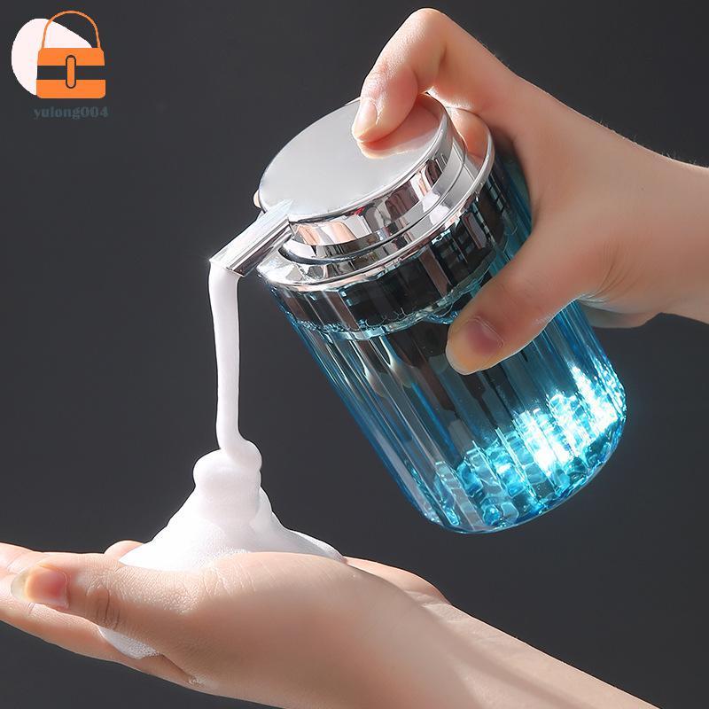 [PE] 300ml เครื่องจ่ายสบู่โฟมล้างมือสําหรับห้องน้ําสบู่เหลวขวดมูสรีฟิลห้องครัว Push-type จานคอนเทนเนอร์สบู่ TH