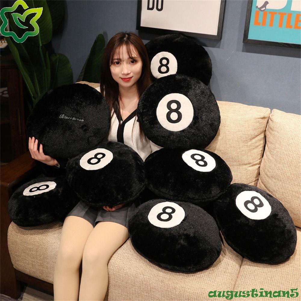 AUGUSTINAN บิลเลียด 8 Ball ของเล่นตุ๊กตาห้องนอน 35/50 ซม. แปดลูก No. หมอนตุ๊กตา 8 Ball Soft Creative