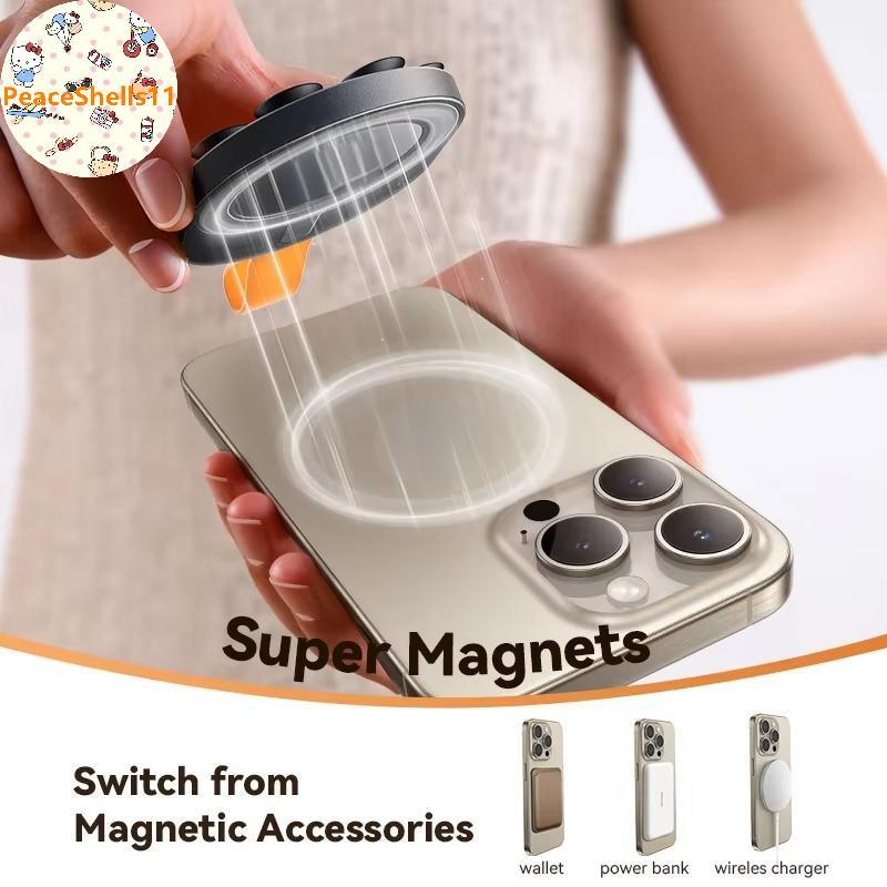 PeaceShells ถ้วยดูดแม่เหล็กโทรศัพท์ Mount ซิลิโคนดูดเคสโทรศัพท์ผู้ถือโทรศัพท์ Grip Mount สําหรับแฮนด