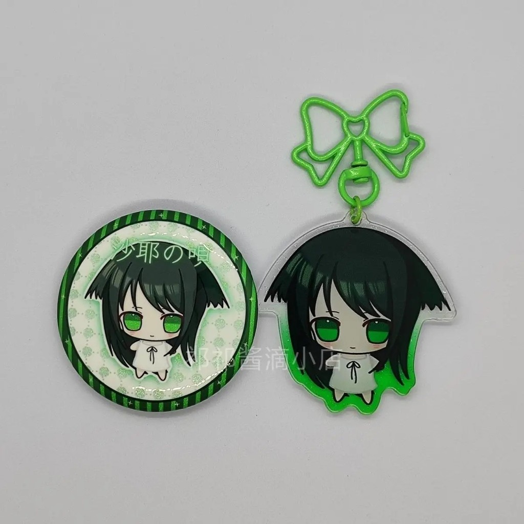 น่ารัก chibi Anime Saya no Uta เพลงของ Saya miga พวงกุญแจอะคริลิคสําหรับตกแต่งกระเป๋านักเรียนและกระเ