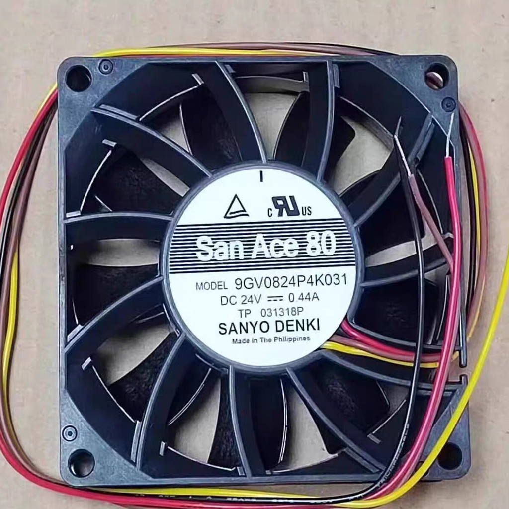 [Radiator] 9GV0824P4K031 SANYO SANYO 24V 0.44A พัดลมระบายความร้อนอินเวอร์เตอร์ 8 ซม. 4 สาย