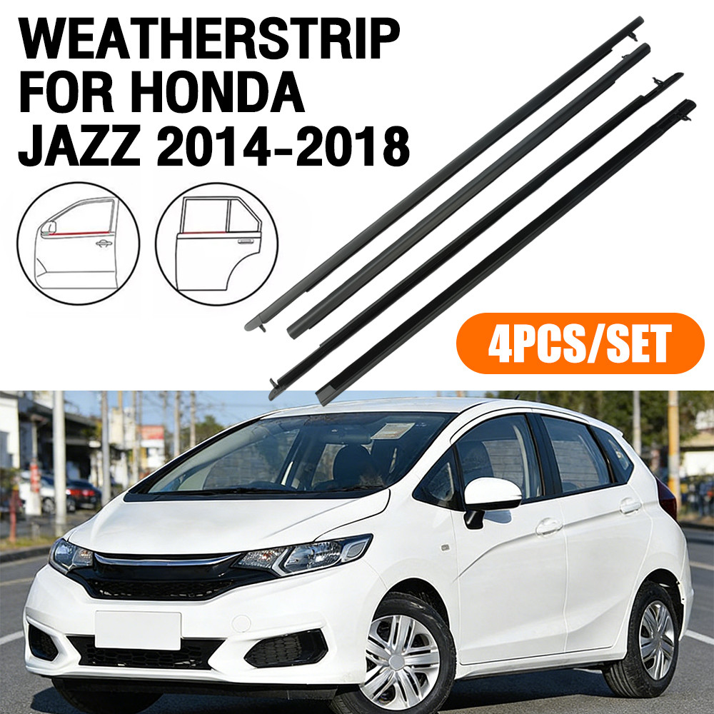 ยางขอบประตู Honda Jazz 2014-2018 ยางกันน้ำ กันเสียง กันลม ขอบกระจก ชายประตู ตรงรุ่น 4PCS ติดตั้งง่าย คุณภาพสูง ราคา ถูกที่สุด ดีลบีเคเค แกลเลอรีภาพที่ 3