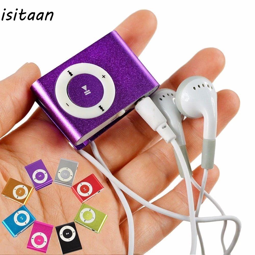 ISITAAN MP3 Player แฟชั่นแบบพกพา Media Player Walkman 3.5 มม.กระจกเครื่องเล่นเพลง