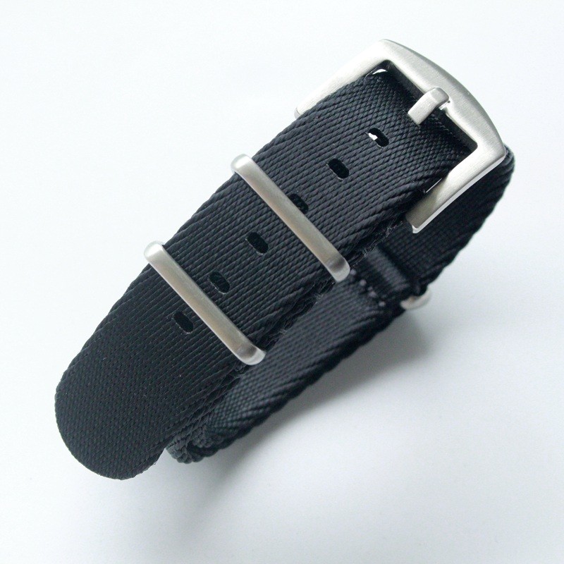 Fine ทอไนลอนหนา NATO Strap 18/20/22/24MM Breathable Soft NATO Nylon Strap