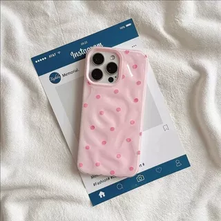 เคสไอโฟน 17 สำหรับ IPhone 16 air 15 14 13 12 11 Pro Max 15 14 16 6 Plus XR XS เคสลายการ์ตูนจุดสีสันสดใสเรียบง่าย