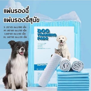 【4 แพ็ค】แผ่นรองฉี่สุนัข แผ่นรองฉี่กระต่าย ห้องน้ำหมา แผ่นรองฉี่สัตว์เลี้ยง ช่วยฝึกขับถ่าย ระงับกลิ่น ซึมซับไดีดี COD