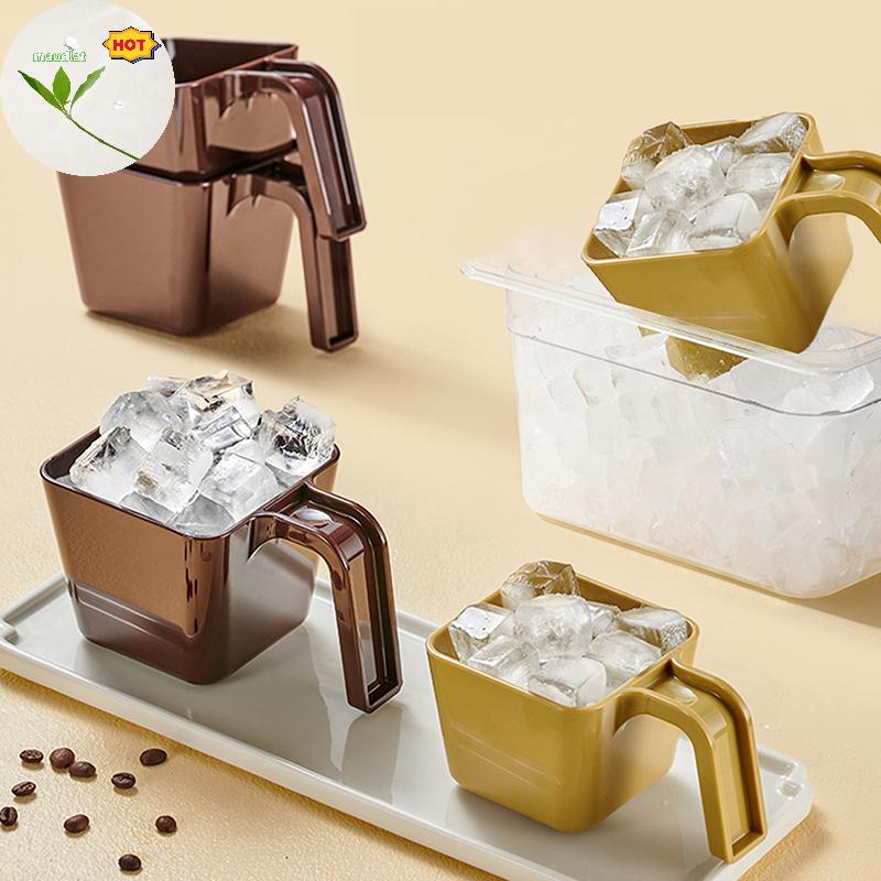 Maud 280/350/470/590ML Ice Scoop พลั่วน้ําแข็งพลาสติก Square Ice Shovel ถ้วยตวงร้านกาแฟ Ice Shovel G