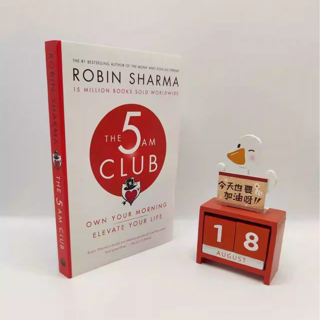 พร้อมสต็อก จัดส่งรวดเร็ว Early Morning 5 Point Club เวอร์ชันภาษาอังกฤษ The 5 AM Club Robin Sherma กร