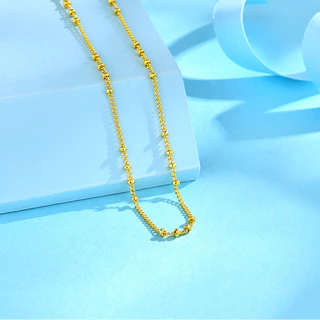 18K Gold Chain 925 เงินสร้อยคอสร้อยคอสามเหลี่ยมกล่อง Ingot Melon O Chain clavicle Chain 18K Gold หญิง ins เกาหลีผู้หญิงที่เรียบง่ายโซ่