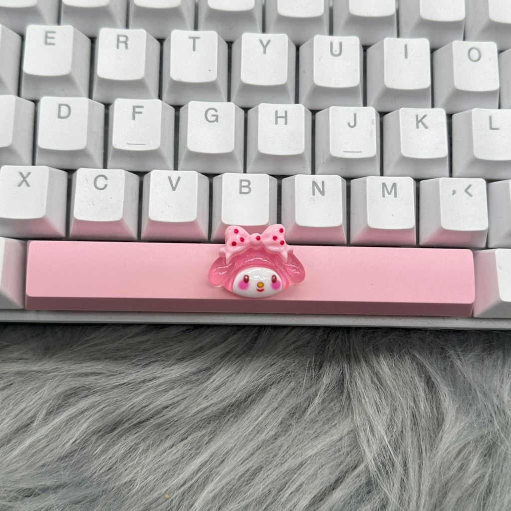 DIY สาวน้อยน่ารัก Keycap 6.25u Spacebar Keycap คีย์บอร์ดแบบกลไกวันเกิด Keycap ของขวัญข้อเสนอ ราคา ถูกที่สุด ดีลบีเคเค แกลเลอรีภาพที่ 3