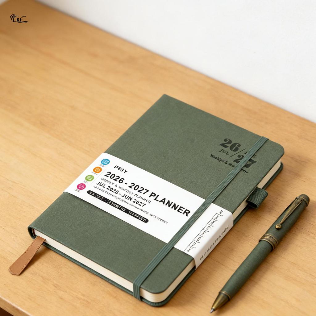 A5 Planner Notebook 2026-2027 Dated Planner Simple Design Notebook สําหรับทํางาน Study Life