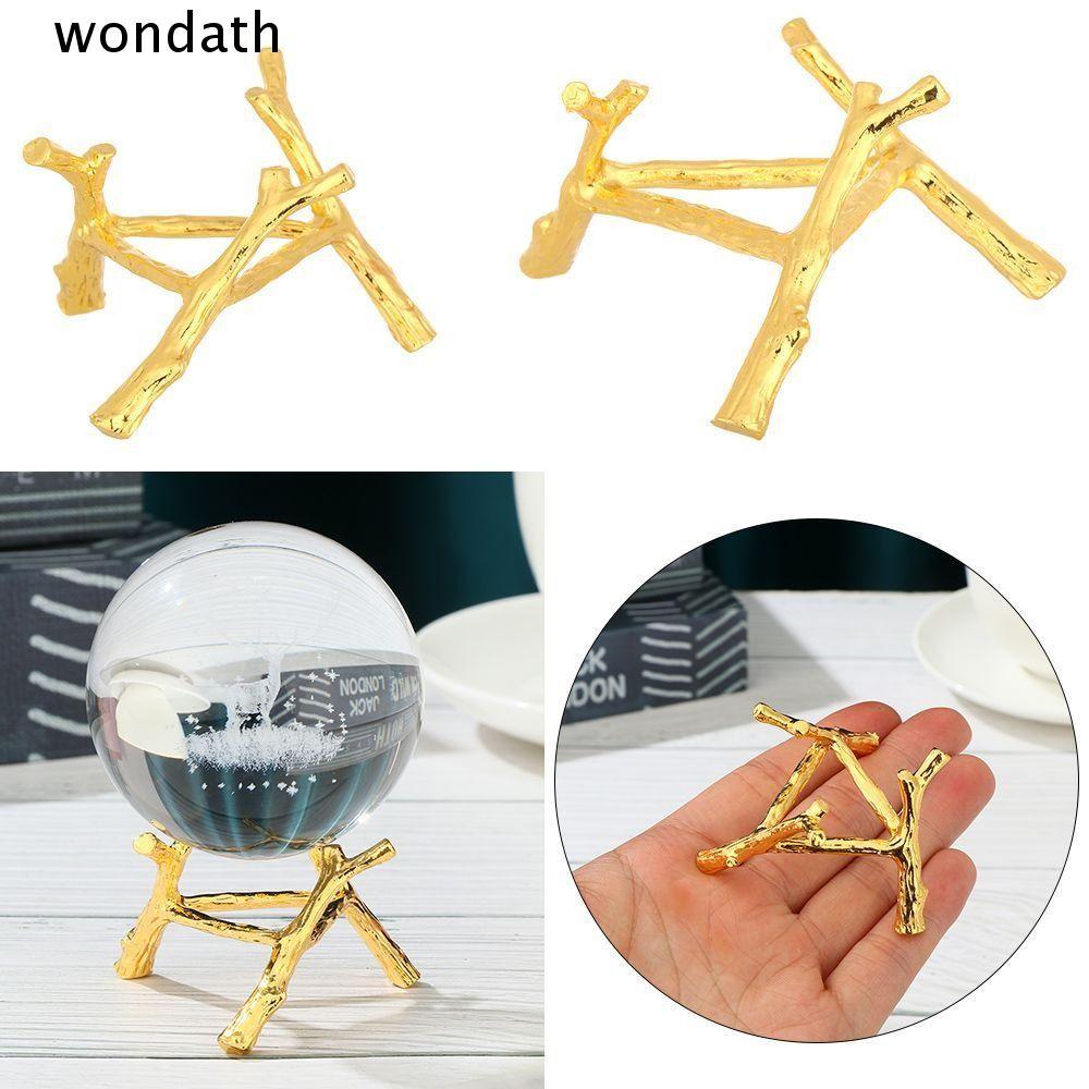 WONDA คริสตัลบอลฐานแสดงโลหะการถ่ายภาพ Props Creative Sphere Holder