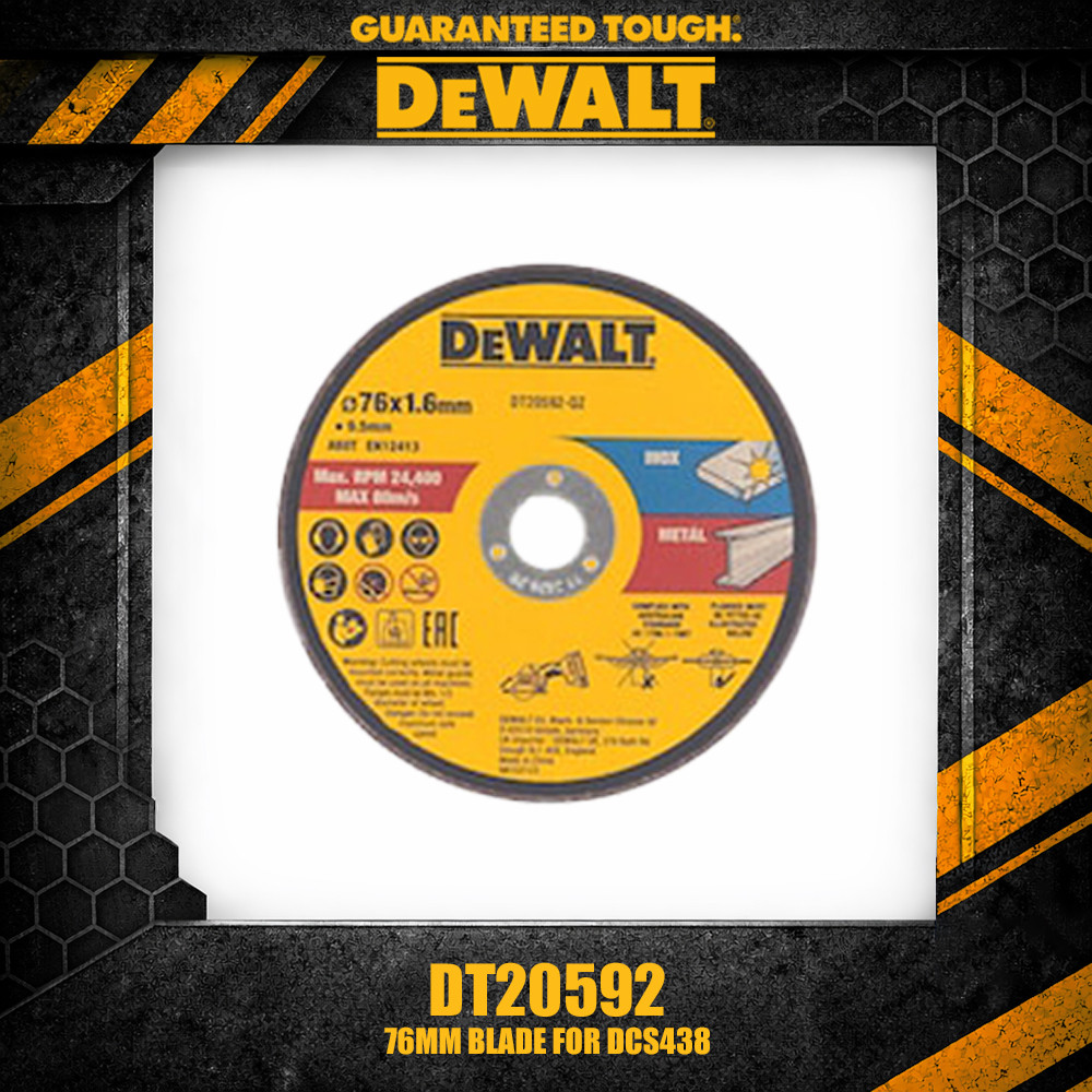 DEWALT DT20592 76MM ใบมีดกระเบื้องเพชรสําหรับ DCS438