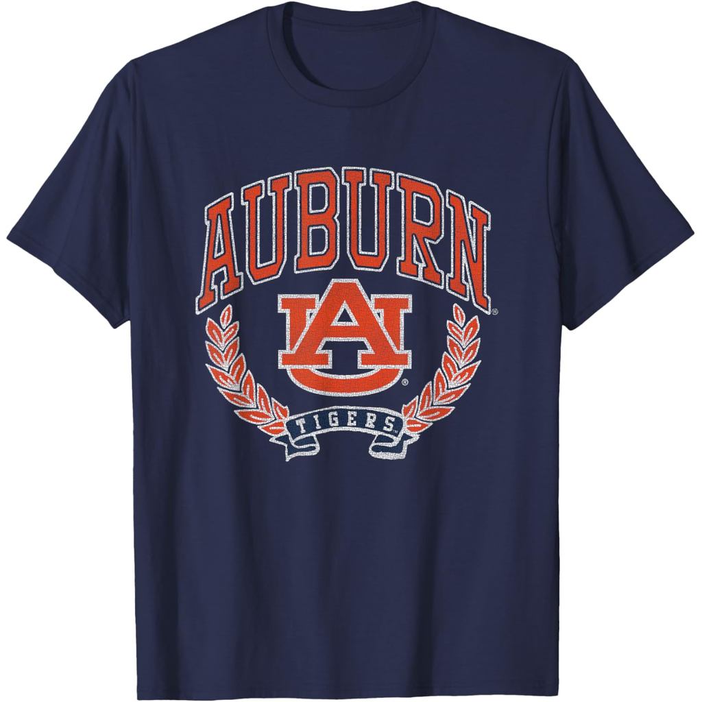 เสื้อยืดลิขสิทธิ์อย่างเป็นทางการของทีม Auburn Tigers Victory Vintage Navy