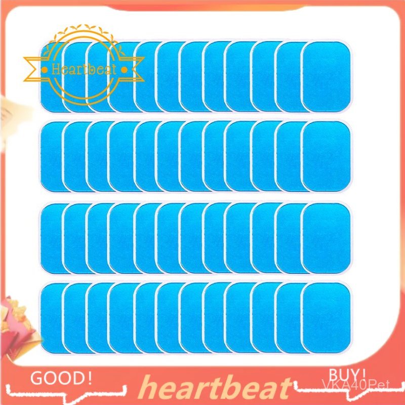 40Pcs Abs Gel Sheet Toning Belt Muscle Toner Abs Trainer Accessories