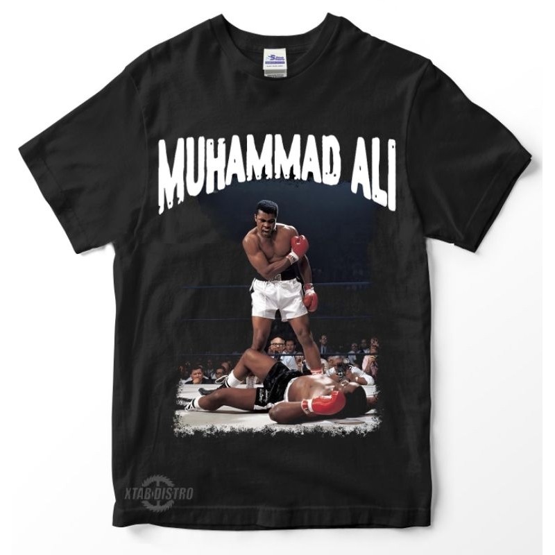 แฟชั่นMuhammad Ali premium tshirt boxing figure T-shirt