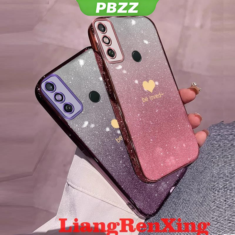 เคส มือถือ ซิลิโคนนิ่ม ใส กันกระแทก ลายกลิตเตอร์ สําหรับ TECNO SPARK 6 GO TECHNO SPARK 6 GO SFAX01