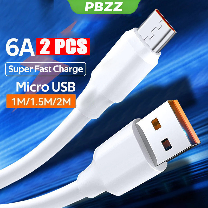 PBZZ PBZZ สําหรับ OPPO F11 PRO OPPO F11 Fast charging Micro USB CABLE Charger 66W MAX 6A Turbo Fast 