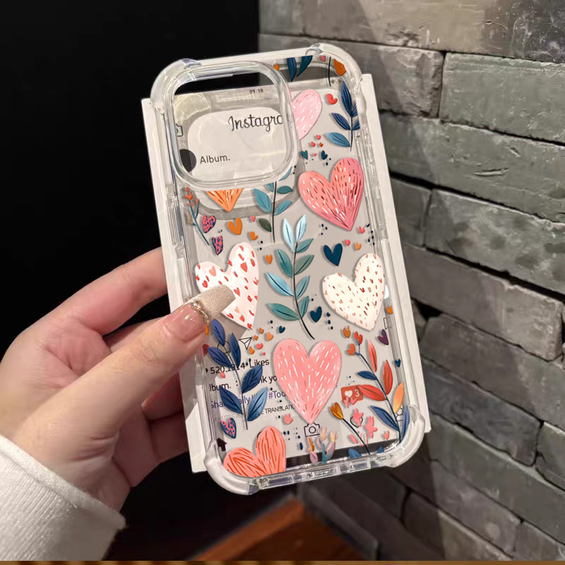 สําหรับOPPO 14F 13F 12F 11F 14 13 12 11 Pro 8 7 8T 7Z 8Z 5Z 6Z Soft Love Heartใบสีม่วงดอกไม้ซิลิโคนใ