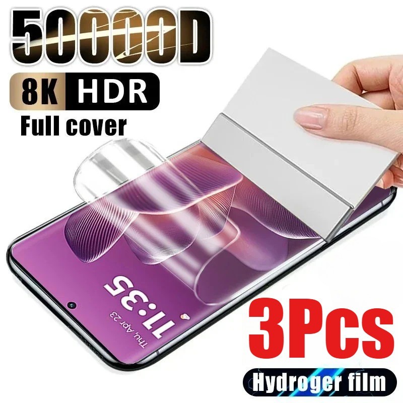 3 ชิ้นคลุมทั้งหมดป้องกันหน้าจอฟิล์มเคลือบสําหรับ vivo T3 T3x T4 T4R T4x T5x Ultra Pro Lite 5G Anti s