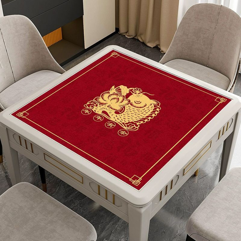 Tyk Mahjong Mat Table Mat Square Household Chess Room Hand Rubbed Mahjong Playing Card Desktop Mat ห