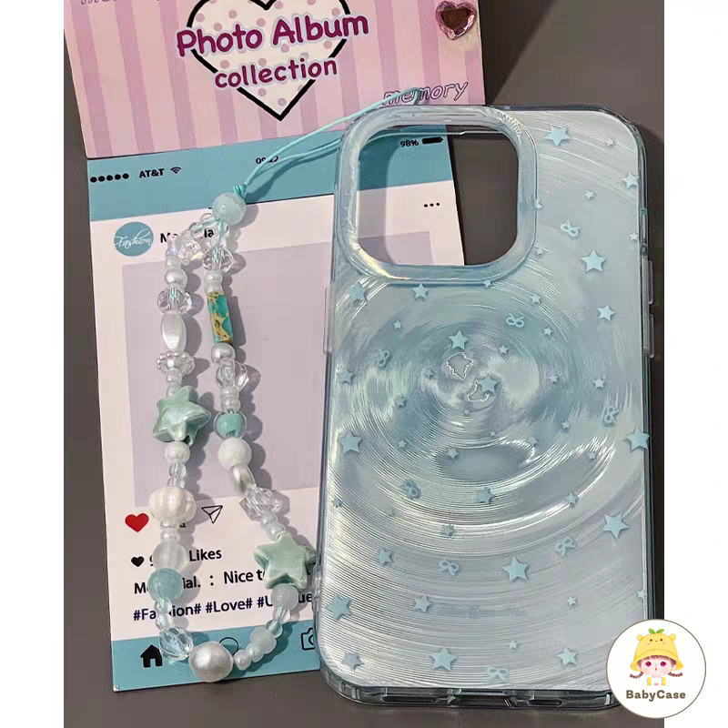 เคสไอโฟน 11 7Plus สำหรับ iPhone 16 15 11 13 14 12 Pro Max 7 16 8 15 Plus XR X XS Max สร้อยข้อมือแบบกระแสน้ำวน