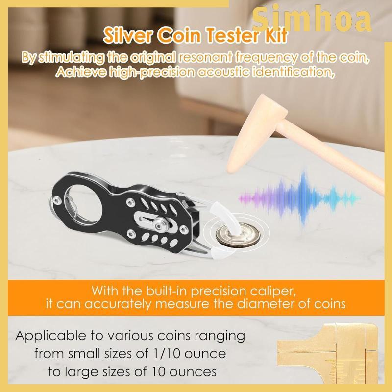 [SIMHOA] Pocket Coin Pinger Test Kit การอนุมัติโลหะ ผ่านการทดสอบ Ping Resonance