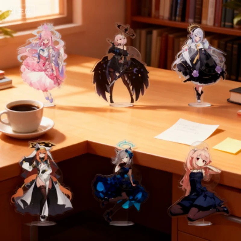 Standee Blue Archive Uzawa Reisa อะคริลิค micha รุ่นการศึกษาตารางตกแต่งอะนิเมะมังงะอุปกรณ์เสริมเป็นข