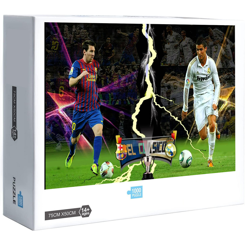 Messi VS Ronaldo ปริศนาจิ๊กซอว์สไตล์ใหม่ Home Decor Puzzle Game W