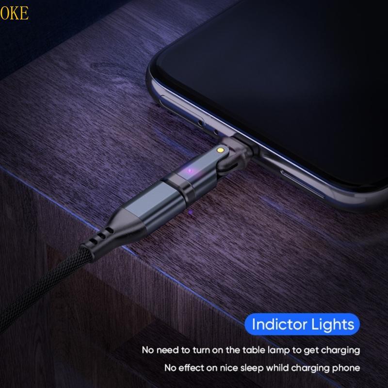 โอเค 180°Rotation USB C อะแดปเตอร์ชาร์จ 240W Power Delivery 5AFast CHARGING 480Mbps Transfer สําหรับ