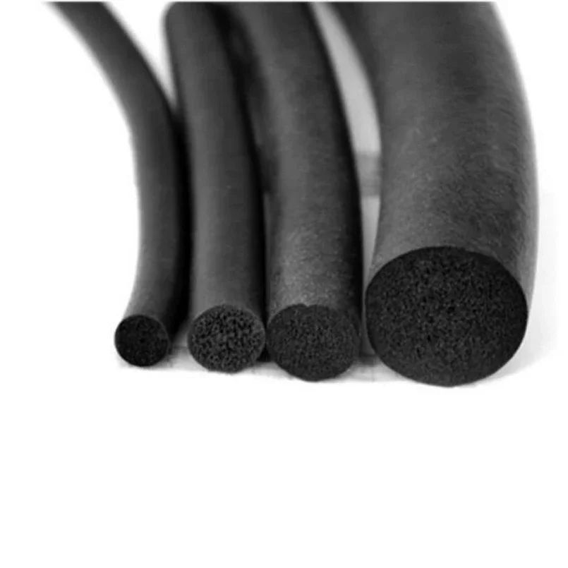 5 เมตร epdm สีดํา O ตัวป้องกันซีลประตูรถยางโฟมปิดผนึกแถบ filler airstrip รอบ EPDM ยาง foam