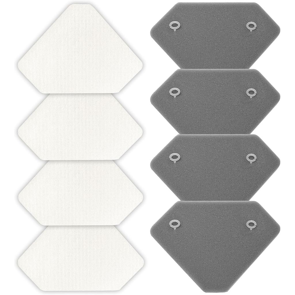 4 แพ็ค BU3523 BU3120 Pre-Motor Foam Felt Filter Kit ใช้งานร่วมกับ Shark BU3120 ทําความสะอาดไร้สายน้ํ