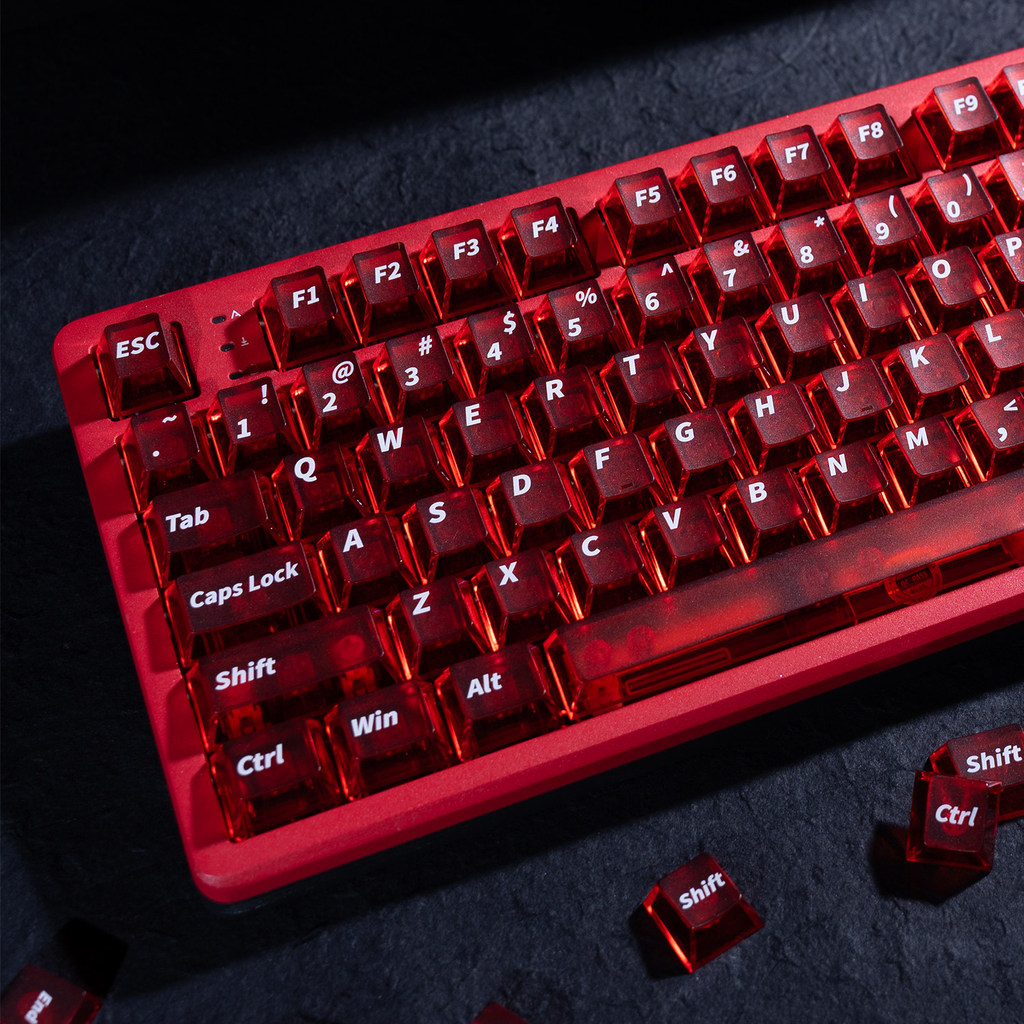 sa keycap keycap T ผู้เล่นอินเทรนด์ PC โรงงานเดิมความสูงด้านหน้า Matte โปร่งใสโปร่งใส Keycap คีย์บอร