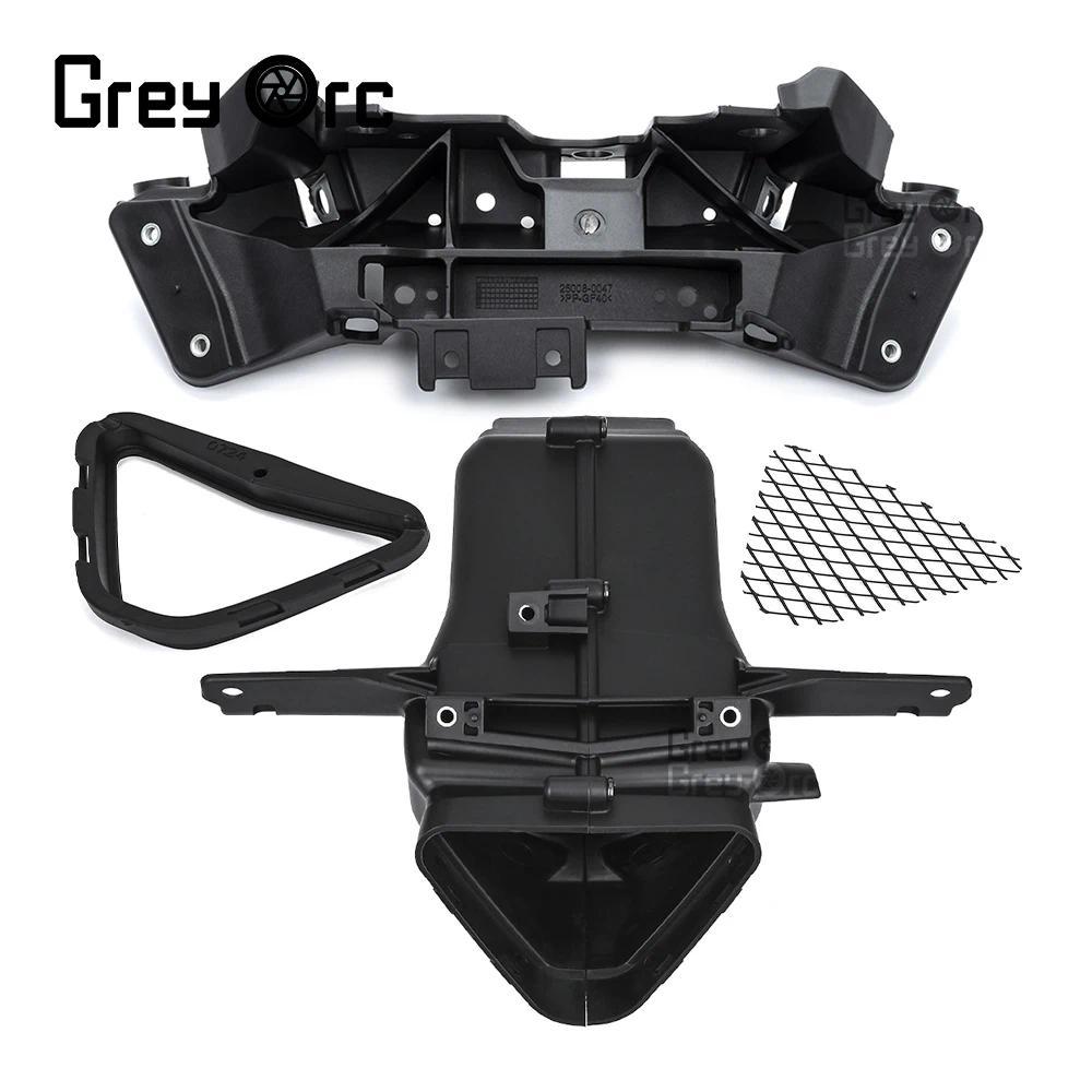 แฟริ่งไฟหน้าขายึดและท่อระบายอากาศชุดท่อไอดีสำหรับ KAWASAKI NINJA ZX-6R 2019-2024 2020 2021 2022 ZX6R