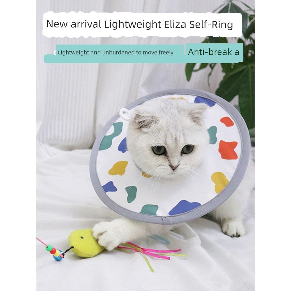 คอลล่าแมวกันเลีย คอลล่าแมว Pet Elizabeth Collar Cat Dog Bunny Collar Anti-Licking Bite Collar Collar