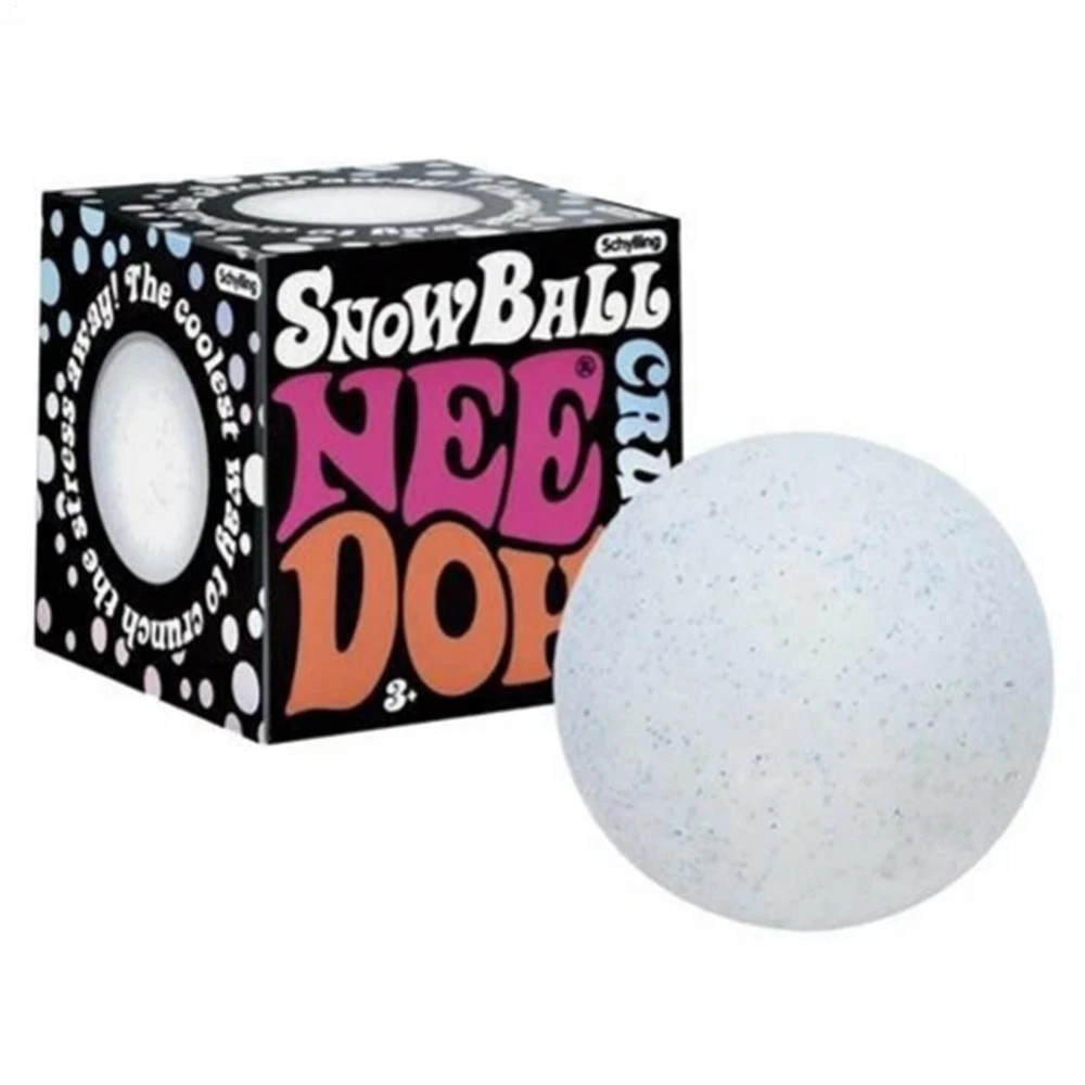 NeeDoh Snowball Crunchy Squishy Ball ของเล่นบีบ