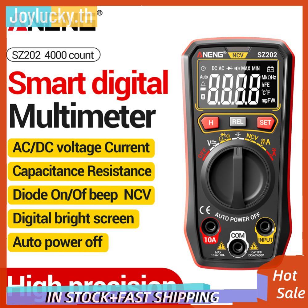 มัลติมิเตอร์แบบดิจิตอล AC/DC Vottage Current เครื่องทดสอบอัตโนมัติ Multi-Function จอแสดงผลดิจิตอลอัจฉริยะมัลติมิเตอร์ NCV เครื่องตรวจจับสําหรับยานยนต์
