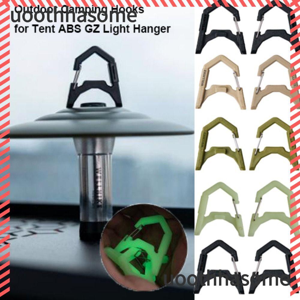 UOTHHASOME Outdoor Camping Hooks, 4 สี ABS เต็นท์ GZ Light Hanger, 4.5*4 ซม.กลางแจ้ง Camping Buckle 