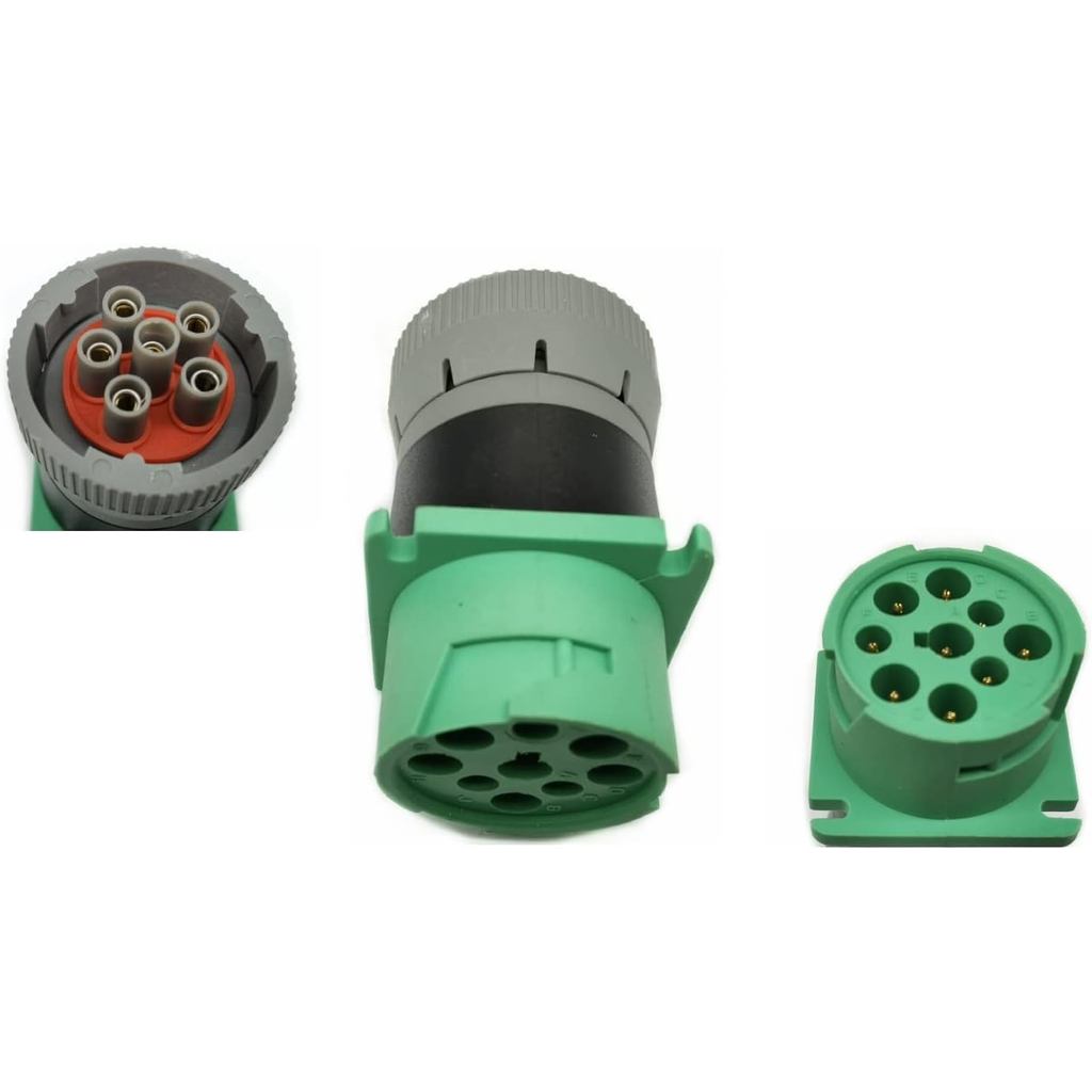 อะแดปเตอร์ Green 9pin J1939 Type 2 ถึง 6pin J1708