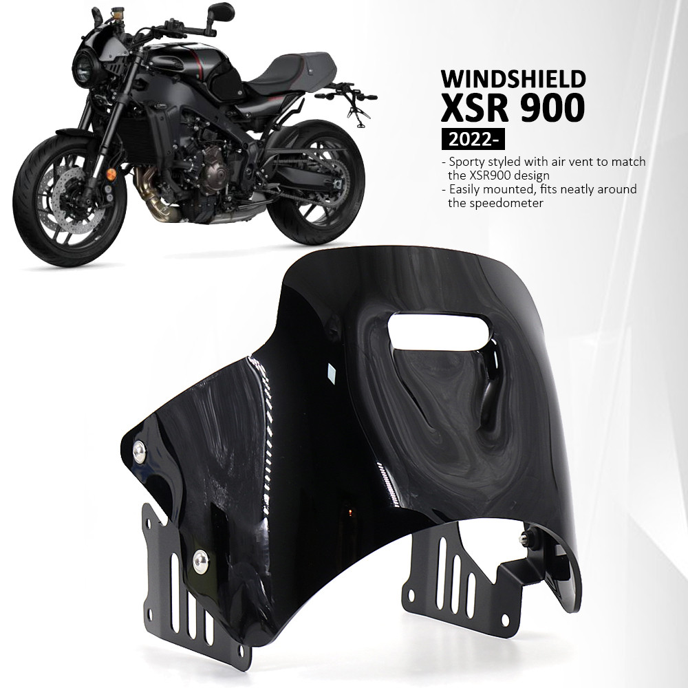 A-ใหม่รถจักรยานยนต์กระจกกระจก Air Deflector ลมสําหรับ YAMAHA XSR 900 XSR900 xsr900 2022 2023 อุปกรณ์