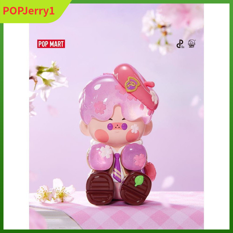 POPMART PINO JELLY PINO JELLY Cherry Blossom College Hand-Made ลิฟท์อินเทรนด์ของเล่นของขวัญเครื่องปร