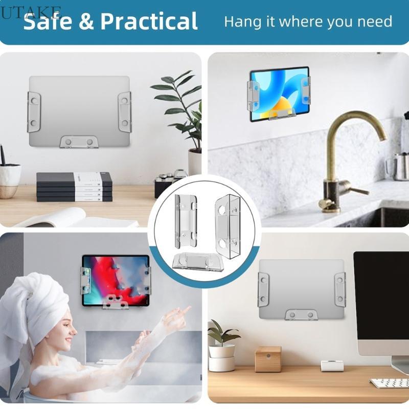 Utake ขาตั้งแล็ปท็อปแบบปรับได้ Wall Desk Mount Space Optimized Workstations Solution
