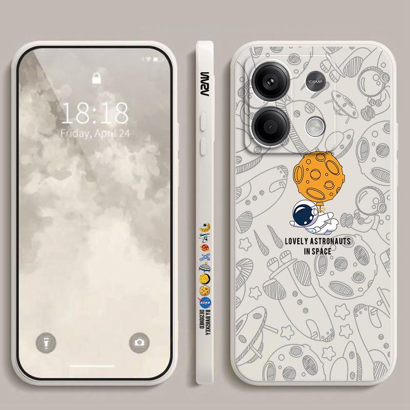 เคส Redmi Note 13 5G / Note13 4G เคสโทรศัพท์ภาพประกอบนักบินอวกาศแบบนิ่มซิลิโคน TKR ราคา ถูกที่สุด ดีลบีเคเค แกลเลอรีภาพที่ 4