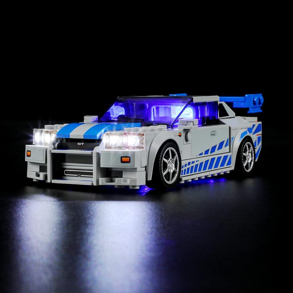 ไฟ LIGHTAILING สําหรับ Lego- 76917 2-Fast-2 Furious Nissan Skyline GT-R (R34) - ชุดไฟ Led เข้ากันได้