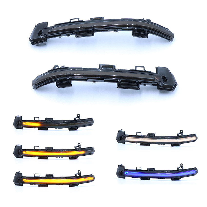 เหมาะสําหรับ Volkswagen id4 E21 id6 Range Rover Audi Q4 Q5 e-tron กระจกมองหลังวิ่งไฟเลี้ยวน้ํา